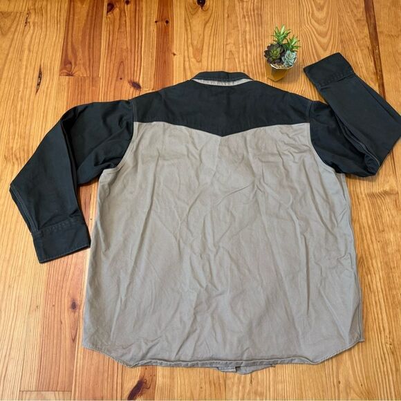 Carhartt Men's Ironwood Pearl Snap Twill Heavyweight Work Shirt S123 KMS SZ 3XL - Picture 7 of 7